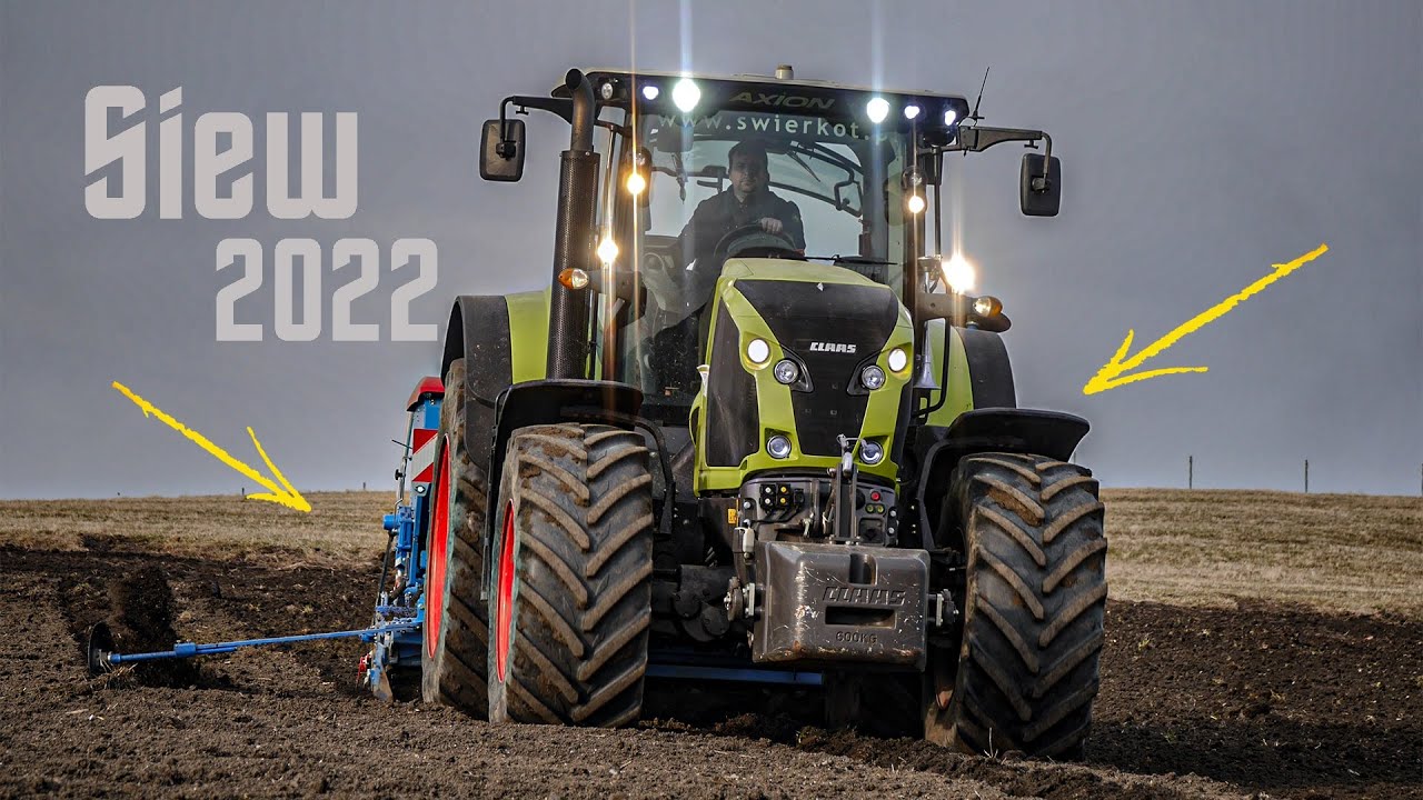 🔥Wiosna 2022 !✔ Siewy Owsa 2022🔥 GR Sikora ✔ Claas Axion 810 ☆ Lemken Saphir 9 🔥