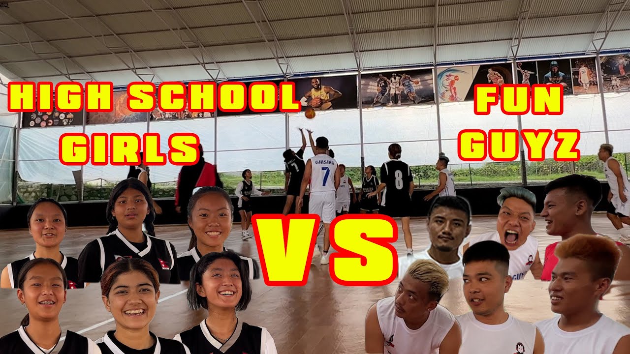 FUN GUYZ VS BALLERS ACADEMY GIRLS !!! BASKETBALL MATCH !!!