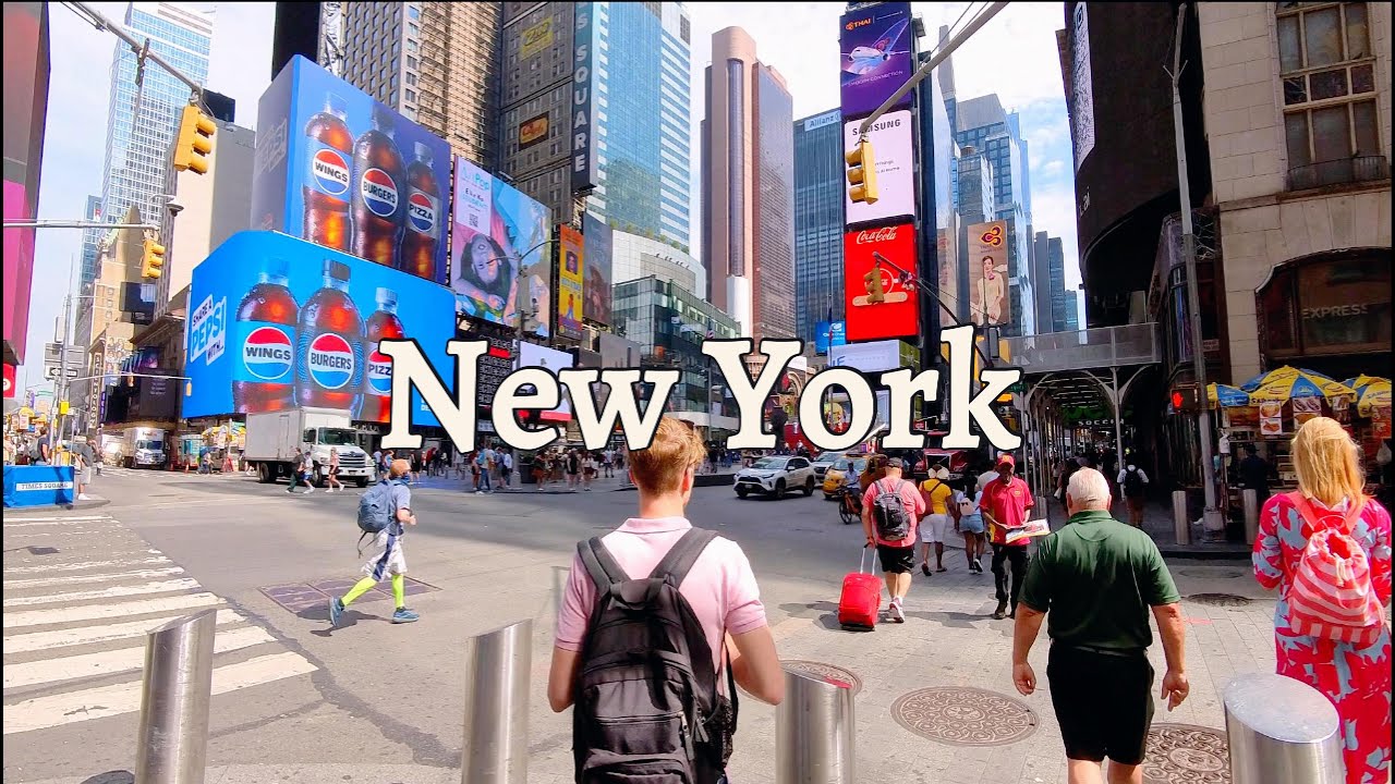 4K NYC Walk | Herald Square to Times Square | Busy Monday Crowds & Summer Energy