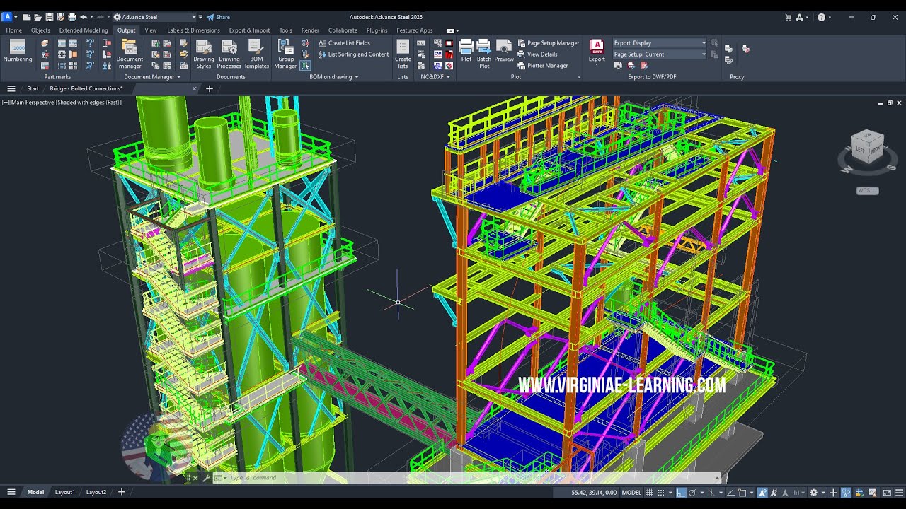 Advance Steel vs AutoCAD for Structural Steel Detailing & Drawings.