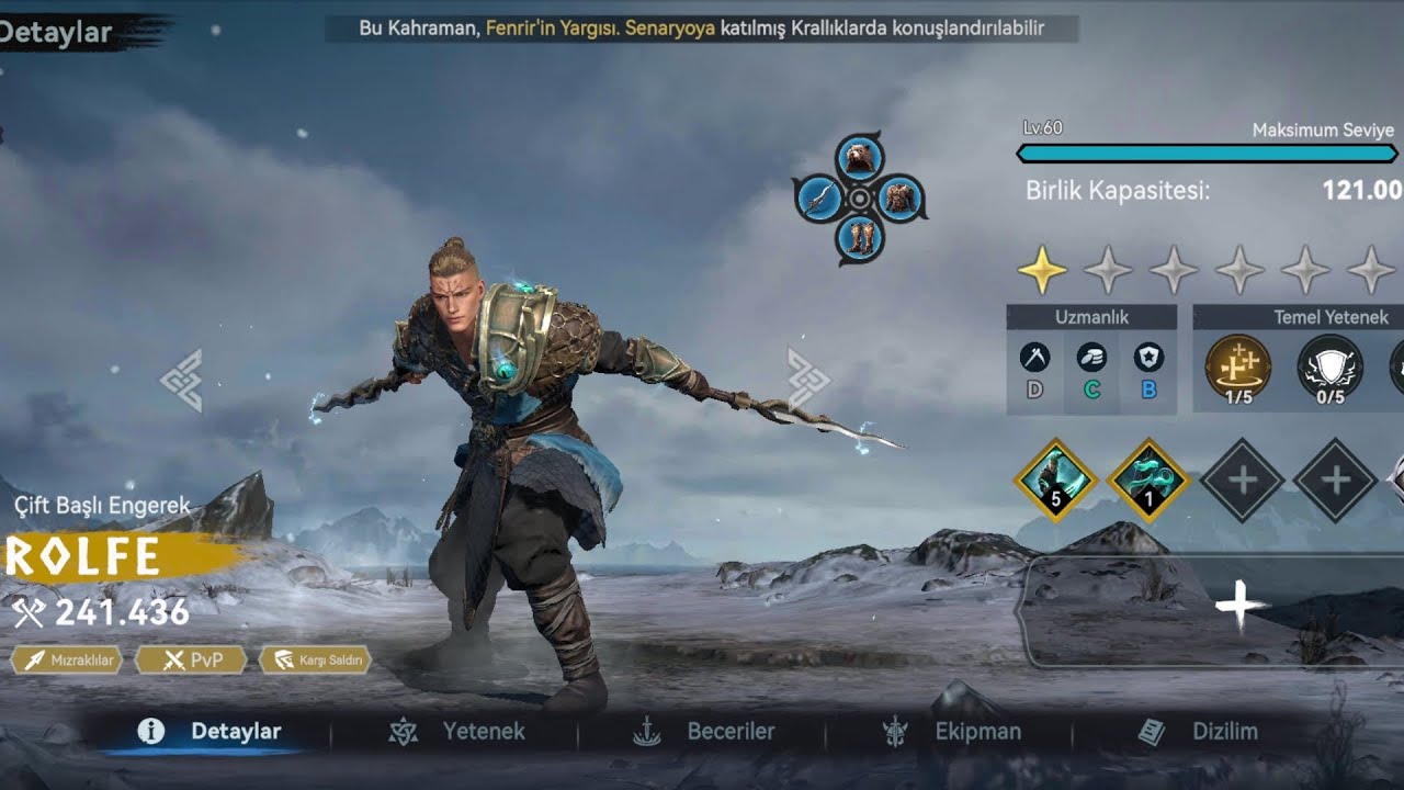 Yeni SX Rofle karakterini aldım 60 seviye yaptım tek seferde #games #vikingrise 