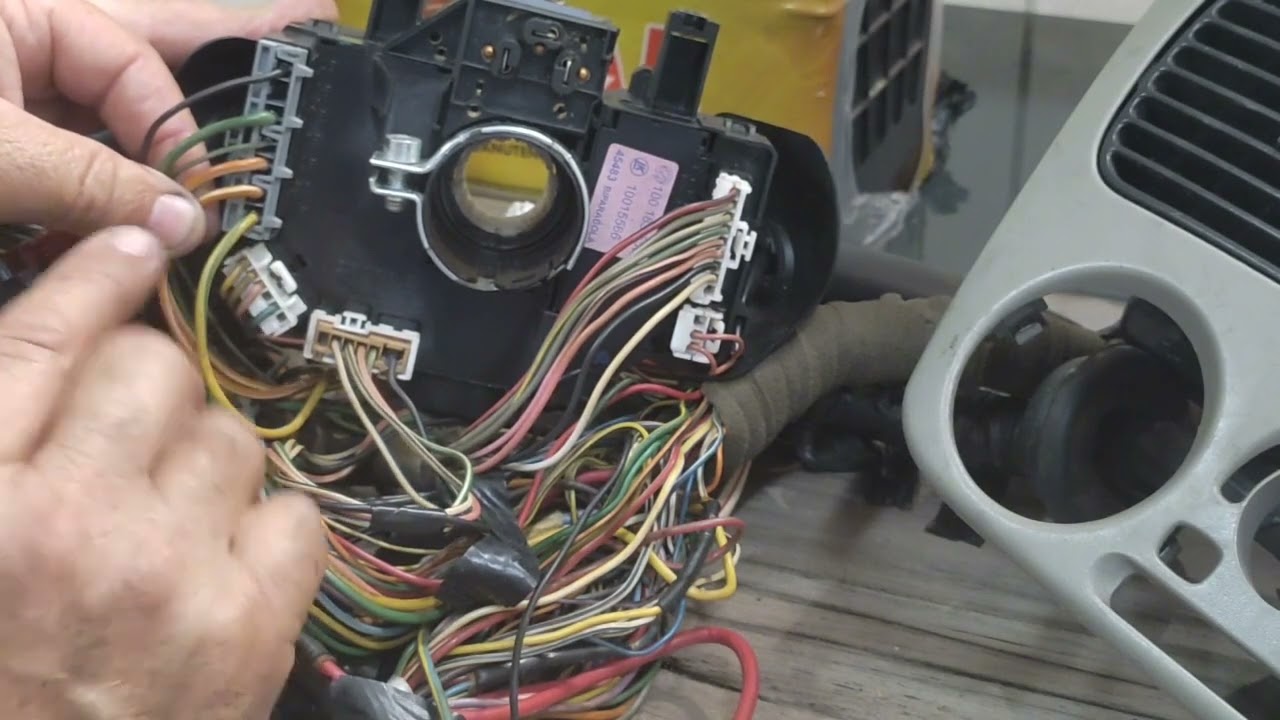 Mendonça - série elétrica linha Fiat 7/15 cores e funções de todos os fios na chave de seta