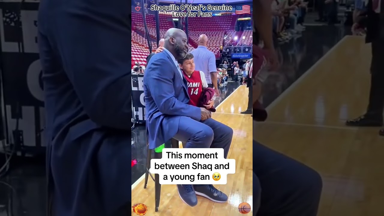 Shaquille O'Neal's Genuine Love for Fans#nba#basketball#shaq#shaquilleoneal#emotional