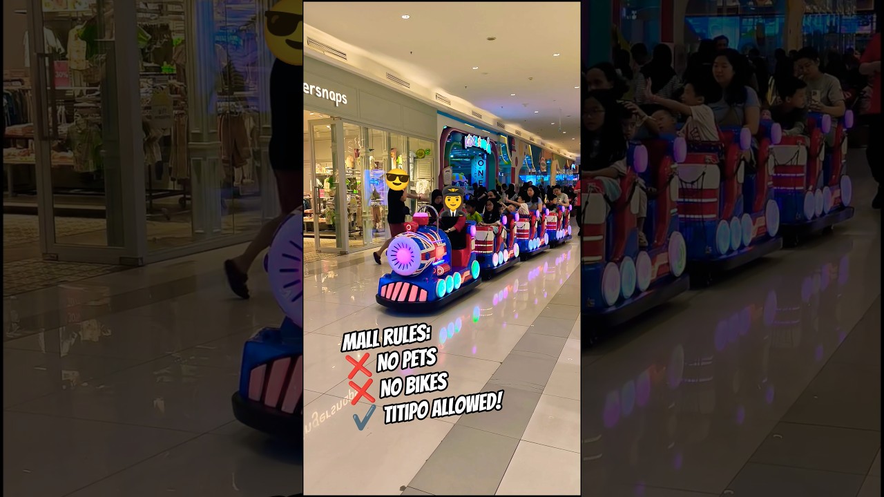 Titipo went to Station ❎ Mall ✅ #titipo #train #keretaapi #holidayswithyoutube