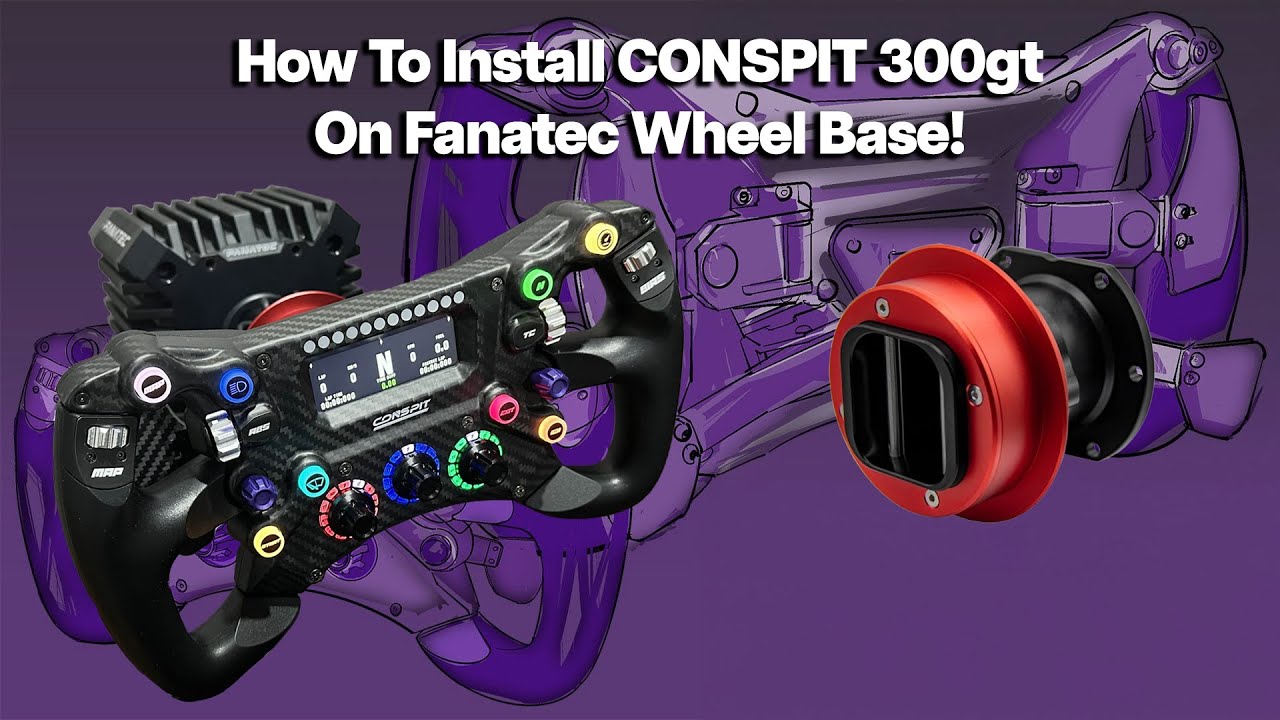 How To Use Conspit 300gt With Fanatec Wheel Base Using Simube QR2
