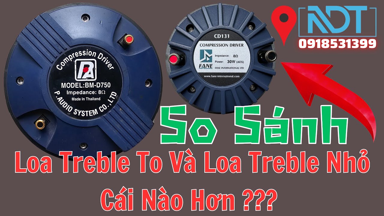 So Sánh Loa Treble To Giá Rẻ Với Loa Treble Nhỏ Giá Cao