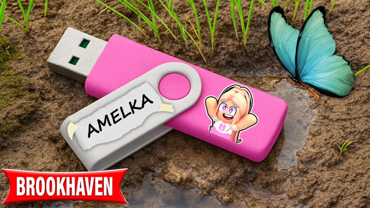 ZNALAZŁAM SEKRETNY PENDRIVE USB MAŁEJ AMI na BROOKHAVEN w ROBLOX!