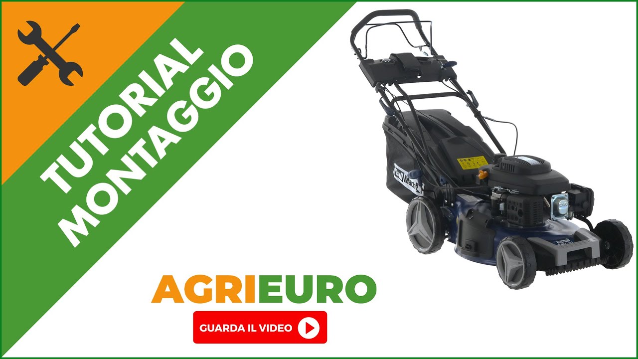 Rasaerba trazionato a scoppio BullMach ACHILLE 51 E: guida al montaggio del prodotto