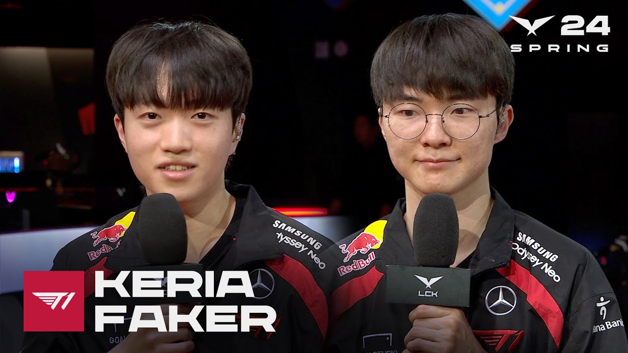Keria, Faker 인터뷰 | T1 vs. DK | 02.15 | 2024 LCK 스프링 스플릿