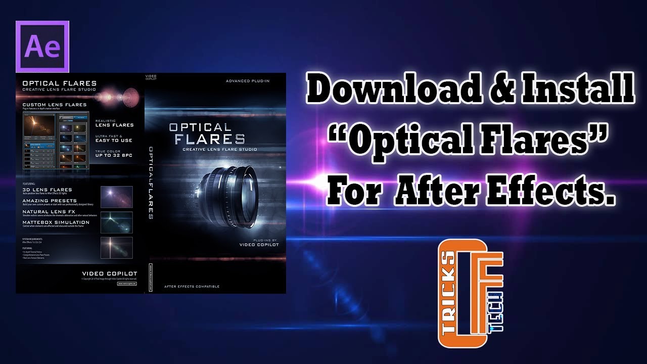 Download And Install Optical Flares For After Effects