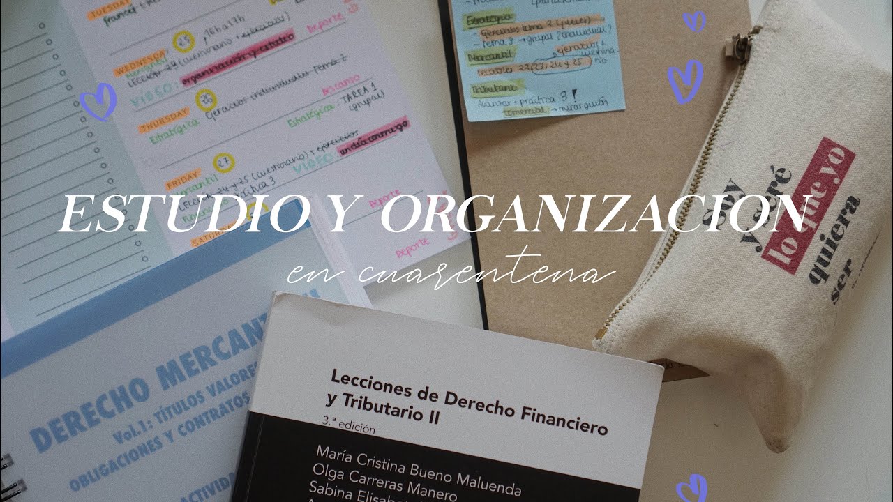 ESTUDIO en CUARENTENA | Tiempo, organización y rutina #YoMeQuedoEnCasa