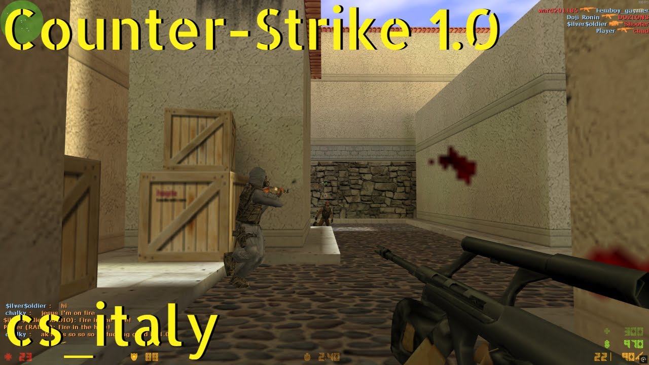 Counter-Strike 1.0 cs_italy online gameplay - November 2025