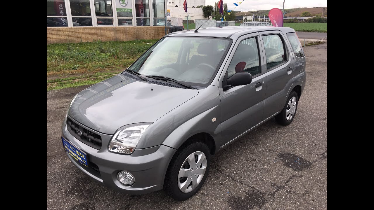 SUBARU JUSTY G3X 1.3i 4x4 2007 videoukázka interiéru i exteriéru auta (review).
