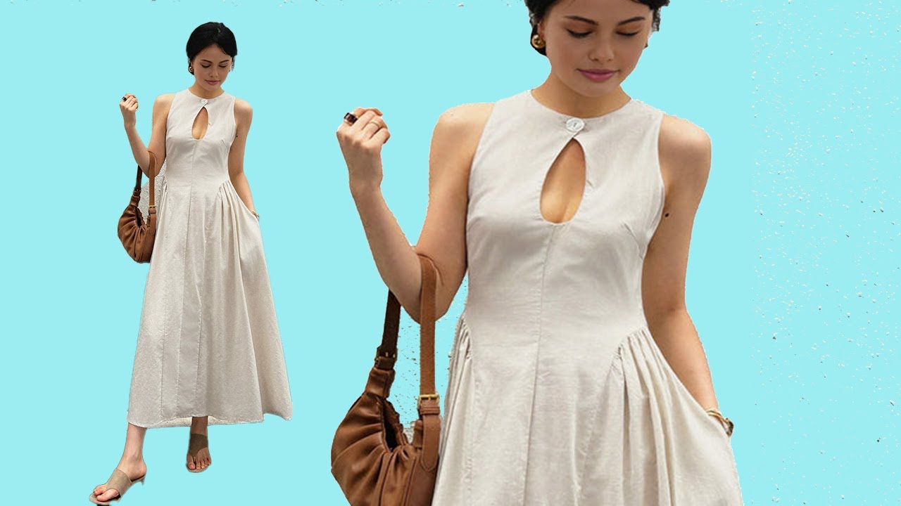para hacer este vestido solo ajusta un poco molde base de blusa