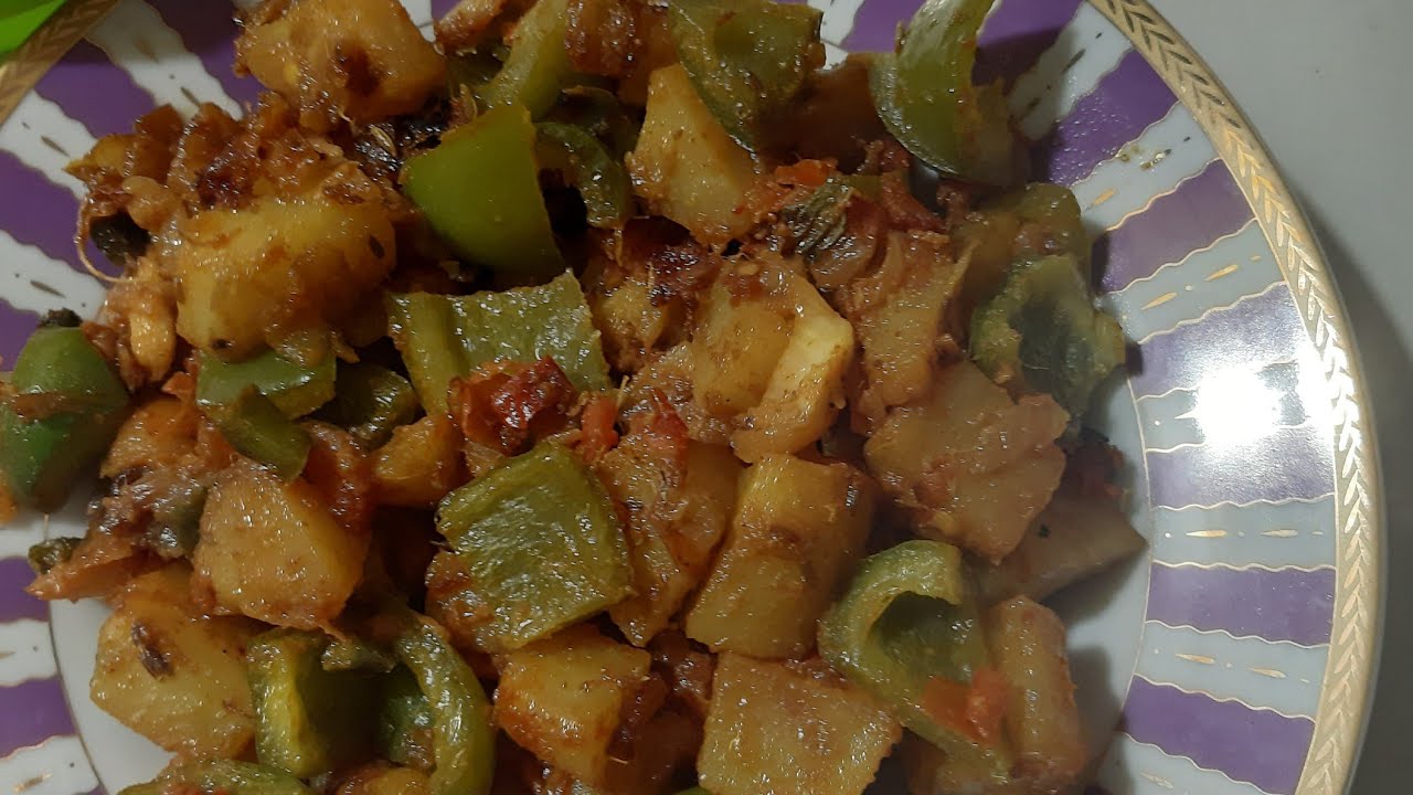 Potato capsicum curry#alloo simla mirch curry