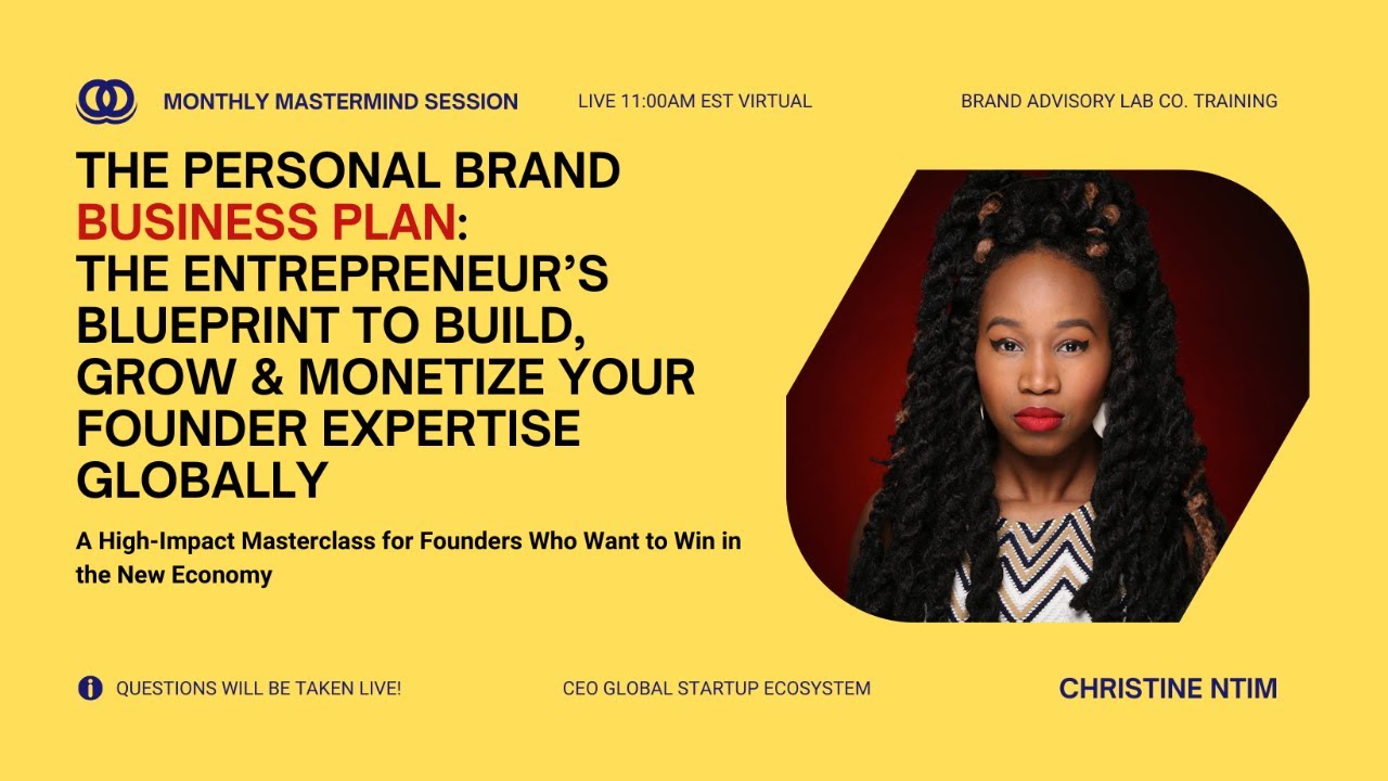 Founders, Create Your 2026 Personal Brand Business Plan
