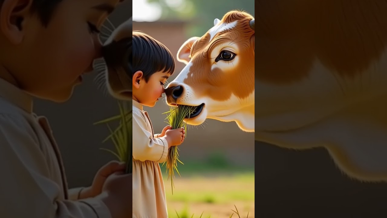 cow 🐄 and cute baby👶 sad story 🥺