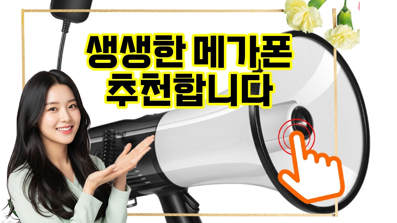 ❤️추천 메가폰 🎤 강력한 음성 전달! 컴스 고성능 중형 메가폰으로 더 멀리, 더 크게 외쳐보세요! 🚀