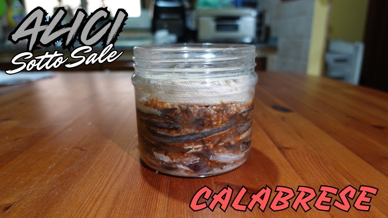 COME FARE LE ALICI SOTTO SALE - Ricetta Calabrese