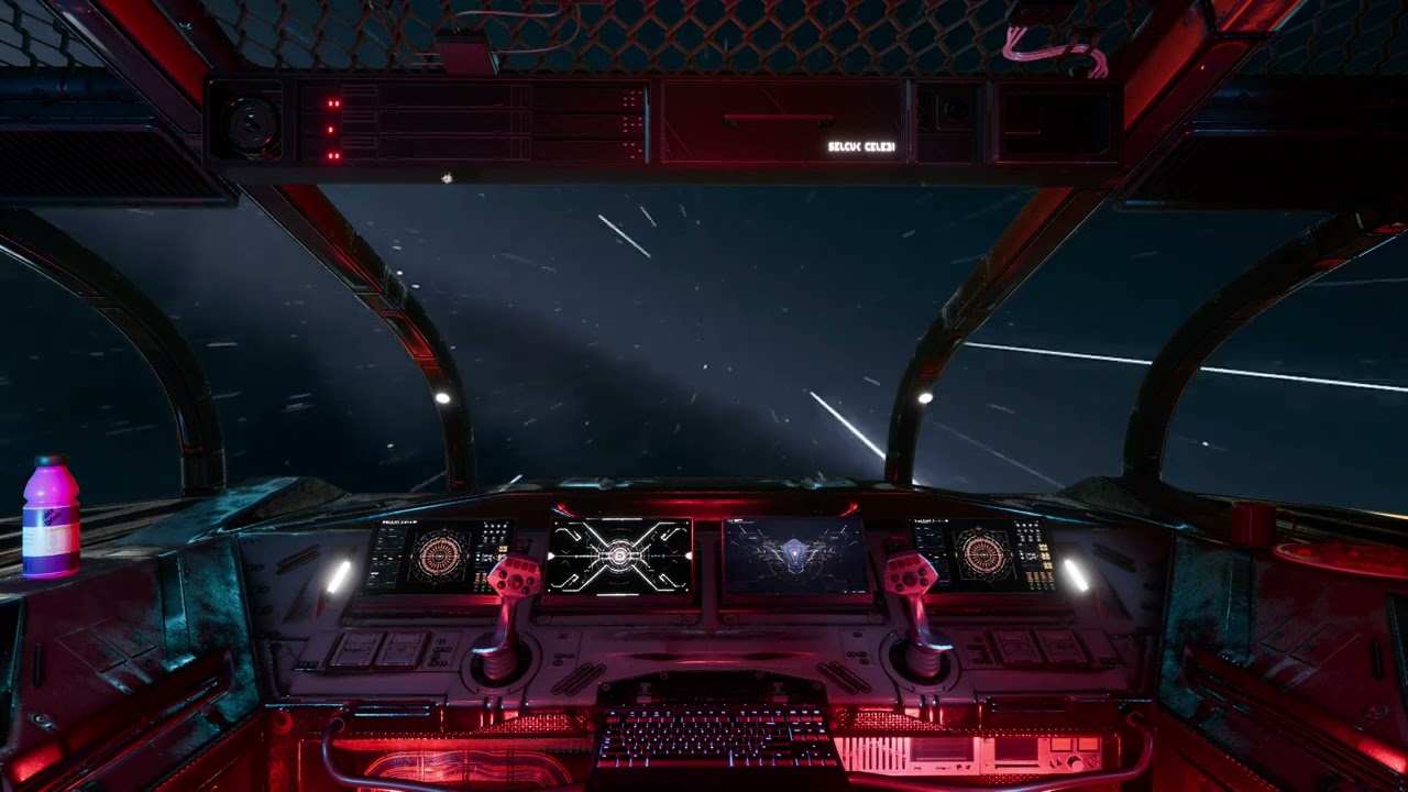 Spaceship Hyperspace Jump. 4K UHD Sci-Fi Ambiance for Sleep, Study, Relaxation