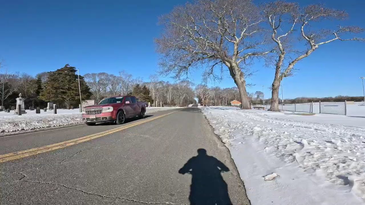 Bicycle ride  North Fork Long Island   Jamesport to Mattituck Inlet  NY February 3,2026