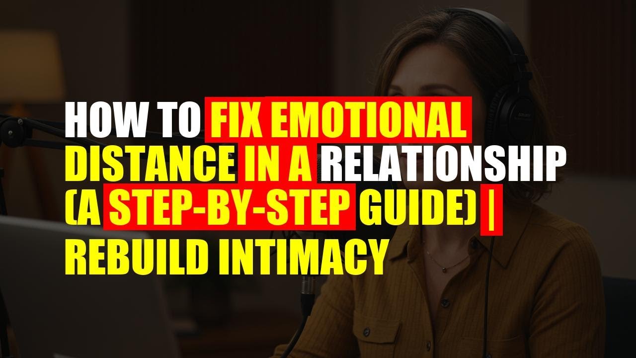 How to Fix Emotional Distance in a Relationship (A Step-by-Step Guide) | Rebuild Intimacy