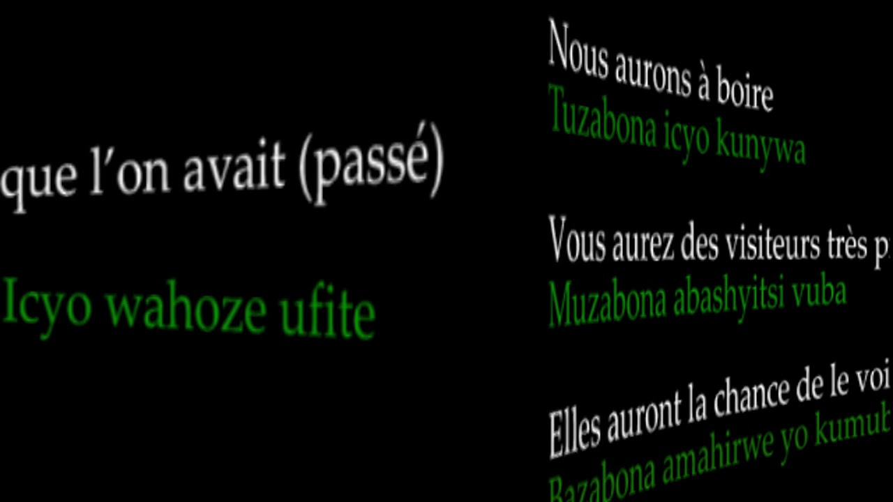 koresha  inshinga KUGIRA no KUBA (AVOIR et ETRE) zimenye ubashe kuvuga neza no kubaza mu gifaransa