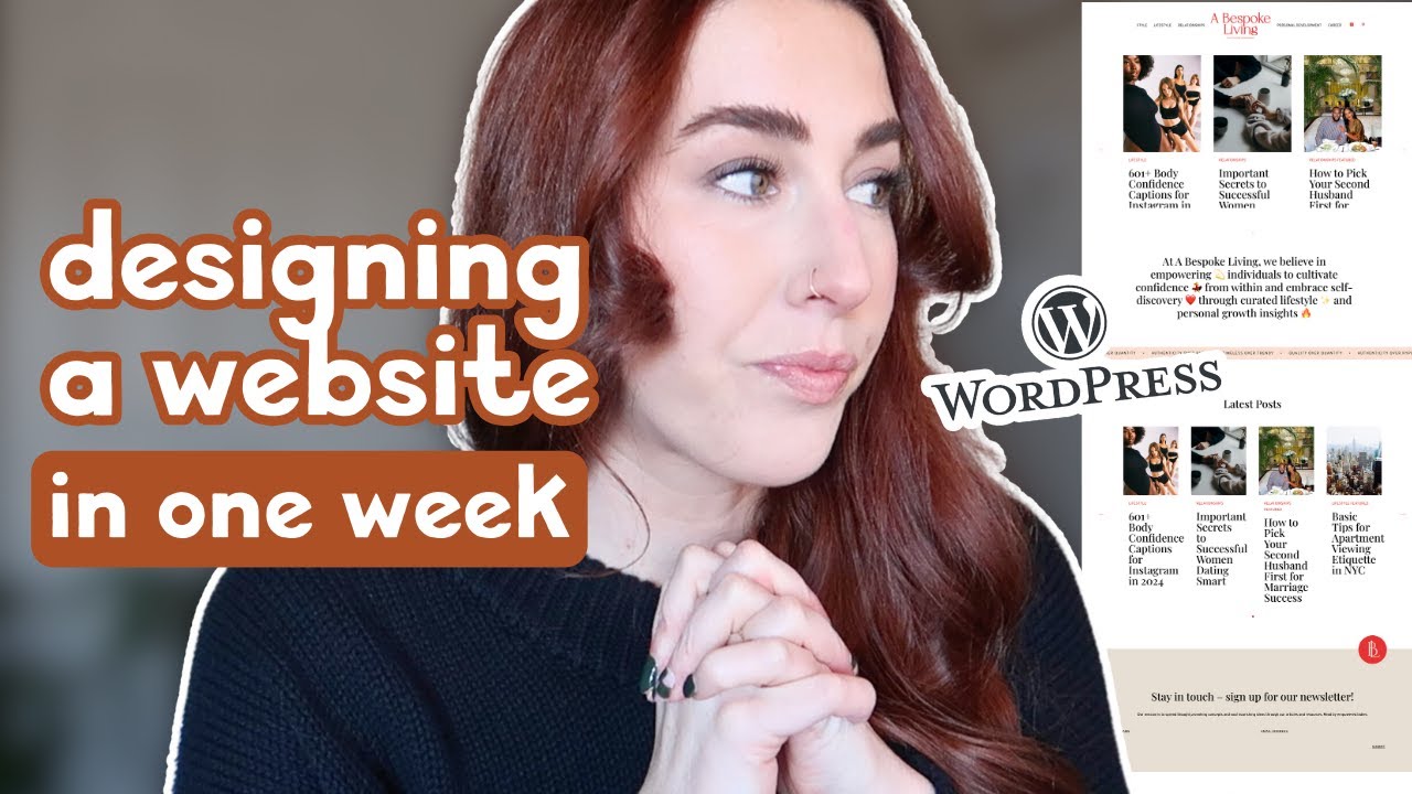 Designing a WordPress Website in ONE WEEK *vlog*