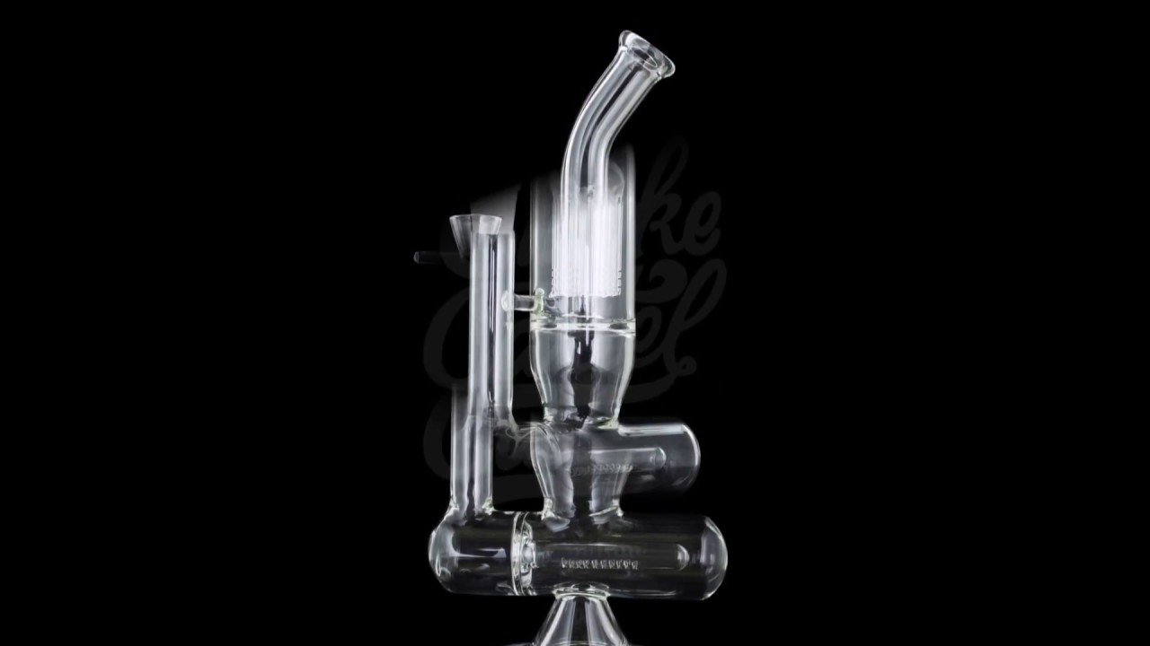 Inline to Tree Perc Bent Neck Water Pipe
