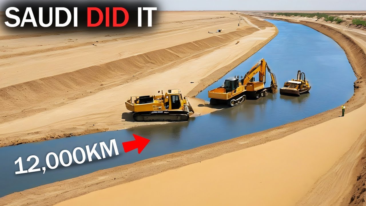 Saudi&rsquo;s 12,000KM Largest Artificial River In The Scorching Heat Of Desert