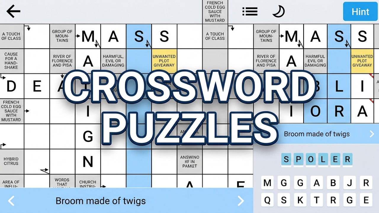 Crossword Puzzles (by FgCos Games) - free offline word puzzle game for Android - gameplay.