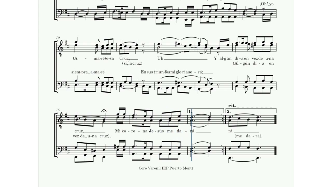 41. En El Monte Calvario - Tenor 1
