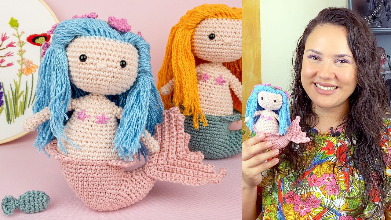 COMO FAZER SEREIA DE AMIGURUMI - PARTE 2 | ATELIÊ JÉSSICA BRANDÃO | #055