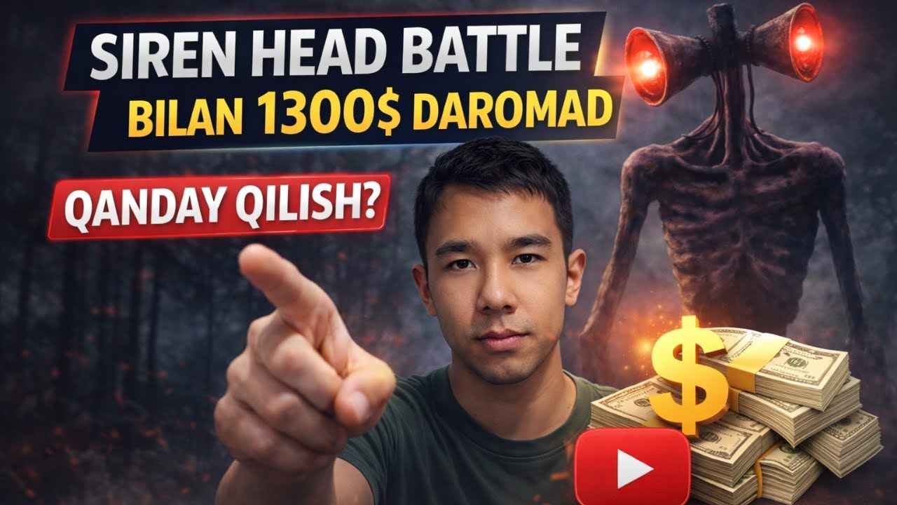 SIREN HEAD bilan oyiga $1300 topdim | ISBOT bilan real video!