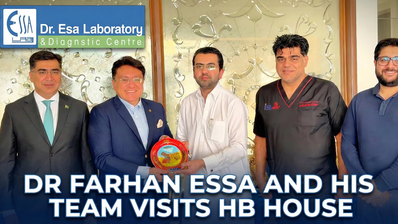 Prof Dr Farhan Essa, KATI SVP Zahid Hameed & Team Meet Sardar Hussain Aslam Bhatti