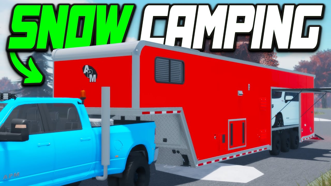 Я отправился в поход в снежный день в Нью-Гуснеке в APM | Roblox American Plains Mudding