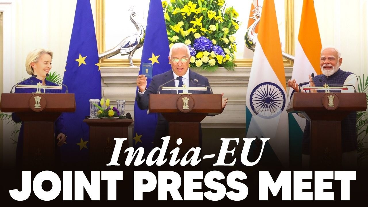 LIVE: PM at joint press meet with President of European Commission & President of European Council