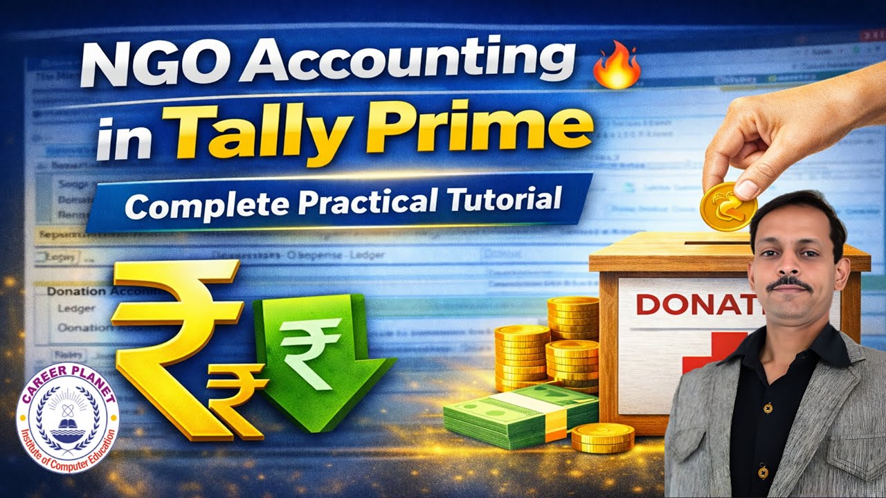 NGO Accounting in Tally Prime 🔥 | Complete Practical Tutorial