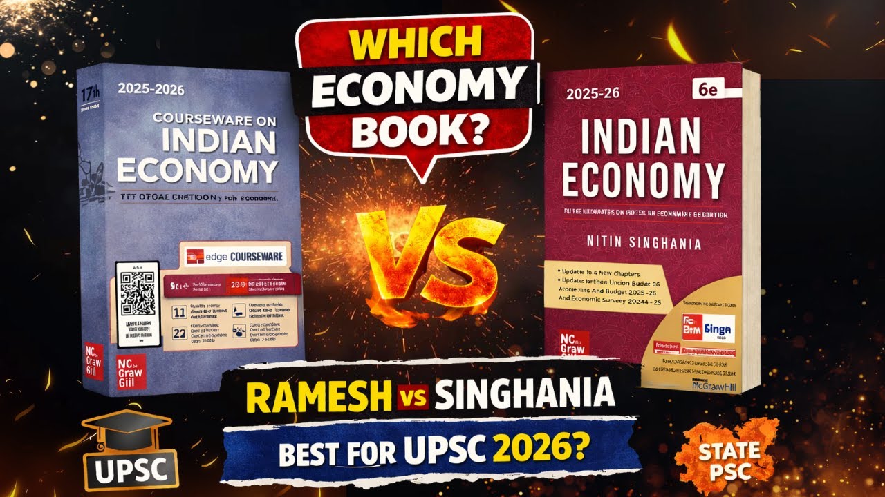 Indian Economy Book Comparison 2026 | Ramesh Singh vs Nitin Singhania | Which is Better for UPSC?