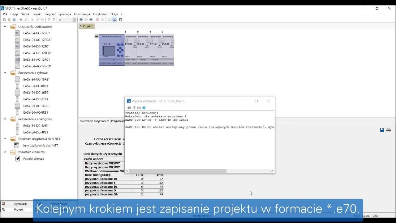easySoft – Konwersja programu *.e60 do easySoft 7