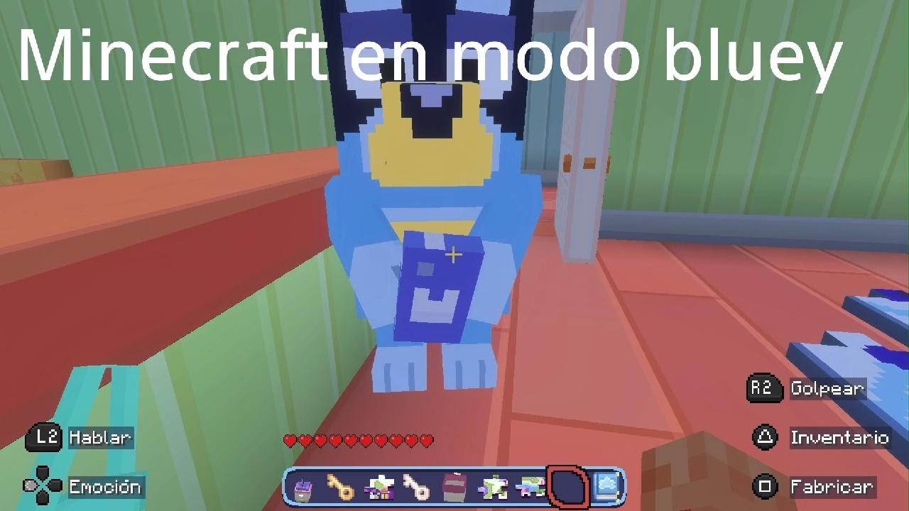 Minecraft en modo bluey