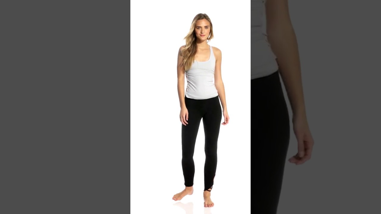Hard Tail High Rise Fleur-De-Lis Cotton Yoga Leggings | SwimOutlet.com