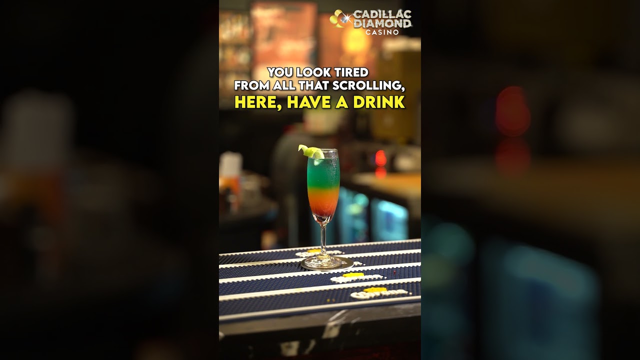 Scrolled enough for the day?Come sip, spin, and win at Cadillac Diamond Casino 🍹✨