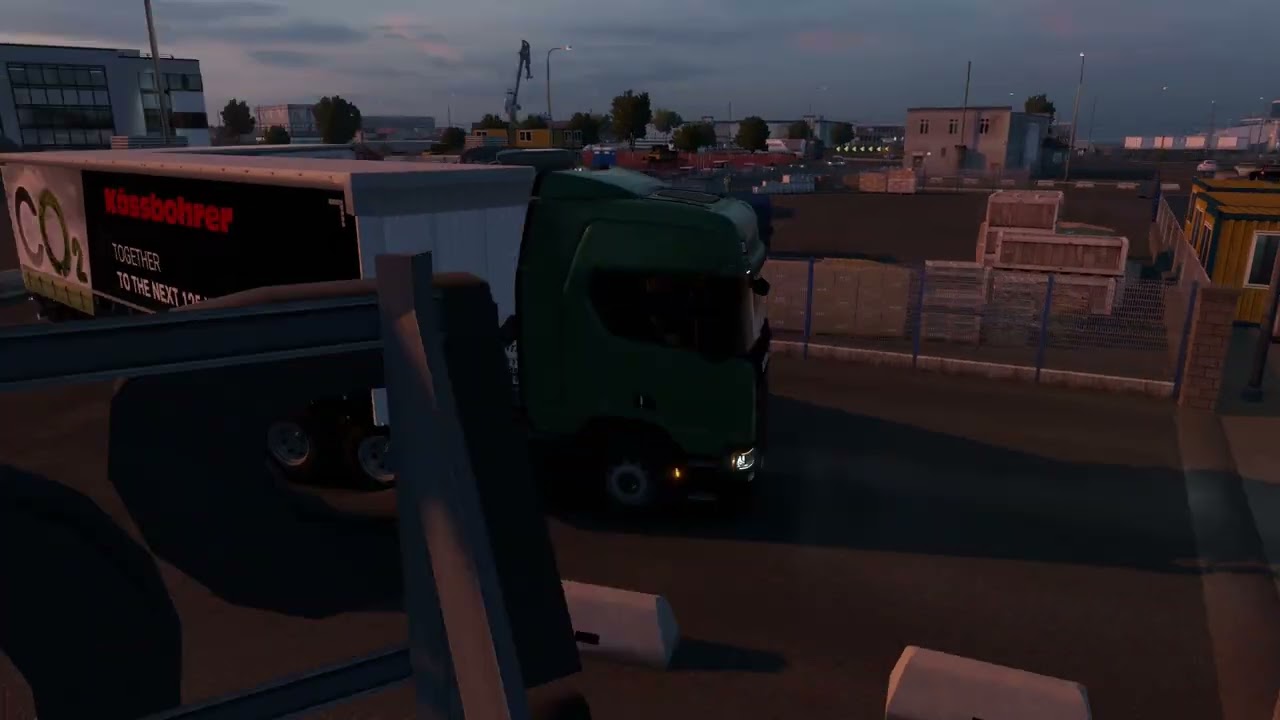 【60fps】No.G-119 二輪車用フロントフォーク34トンを運ぶだけの動画「Euro Truck Simulator 2」