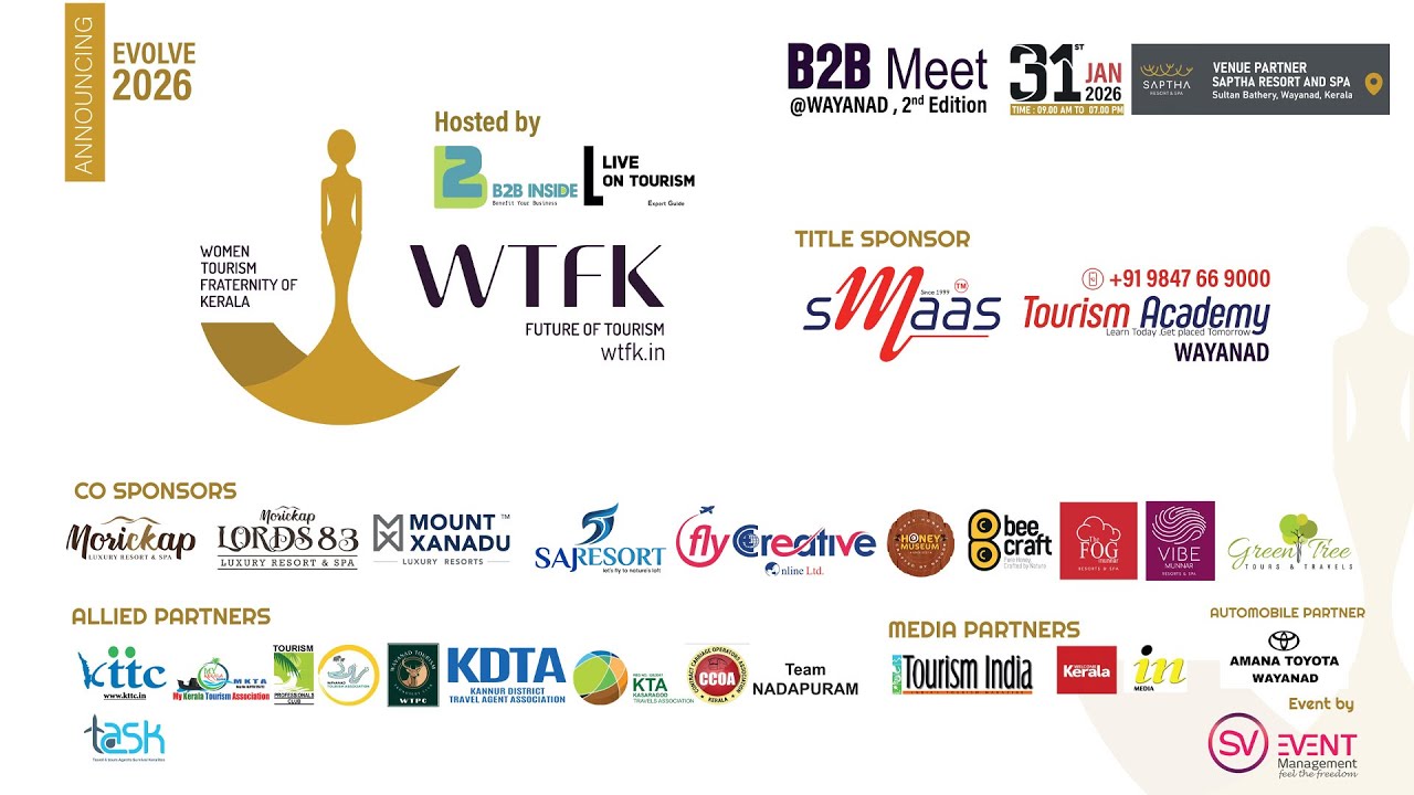 WTFK future of Tourism B2B Meet@ Wayanad second edition jan 31 2026  ||  Smaas Travels Live Stream
