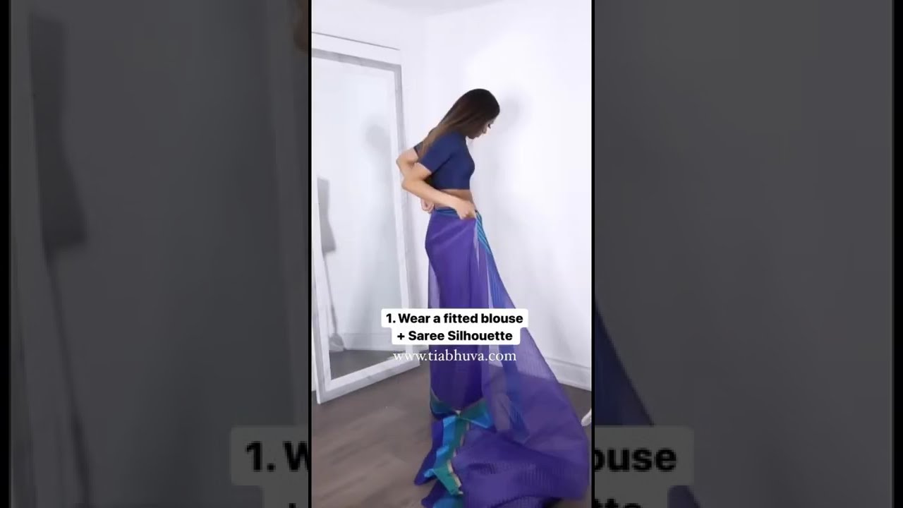 Saree Hacks: How to Drape a Cotton Saree #shorts