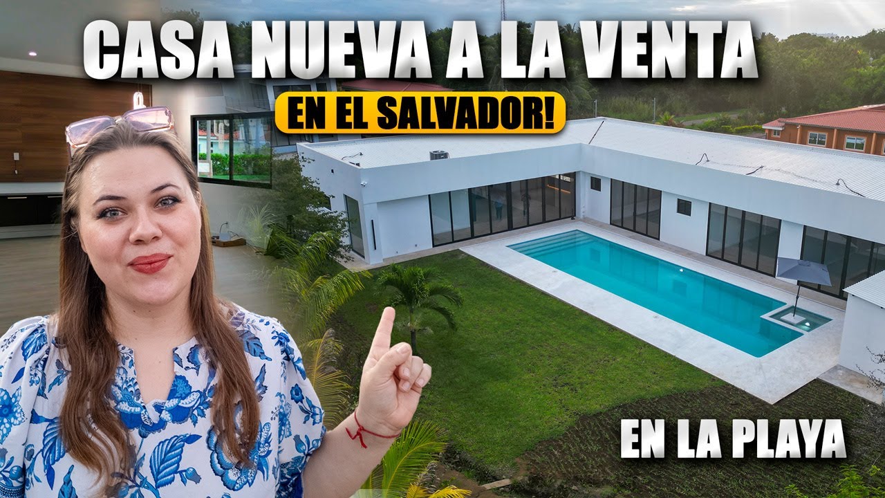 Se vende espectacular casa inteligente a 5 minutos de la playa En El Salvador