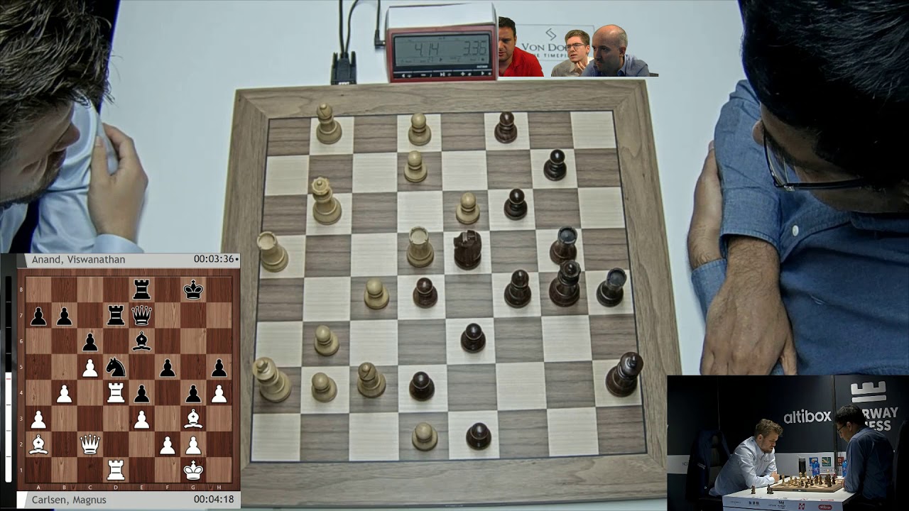 Carlsen - Anand ; Norway Chess (Armagedón) 2019