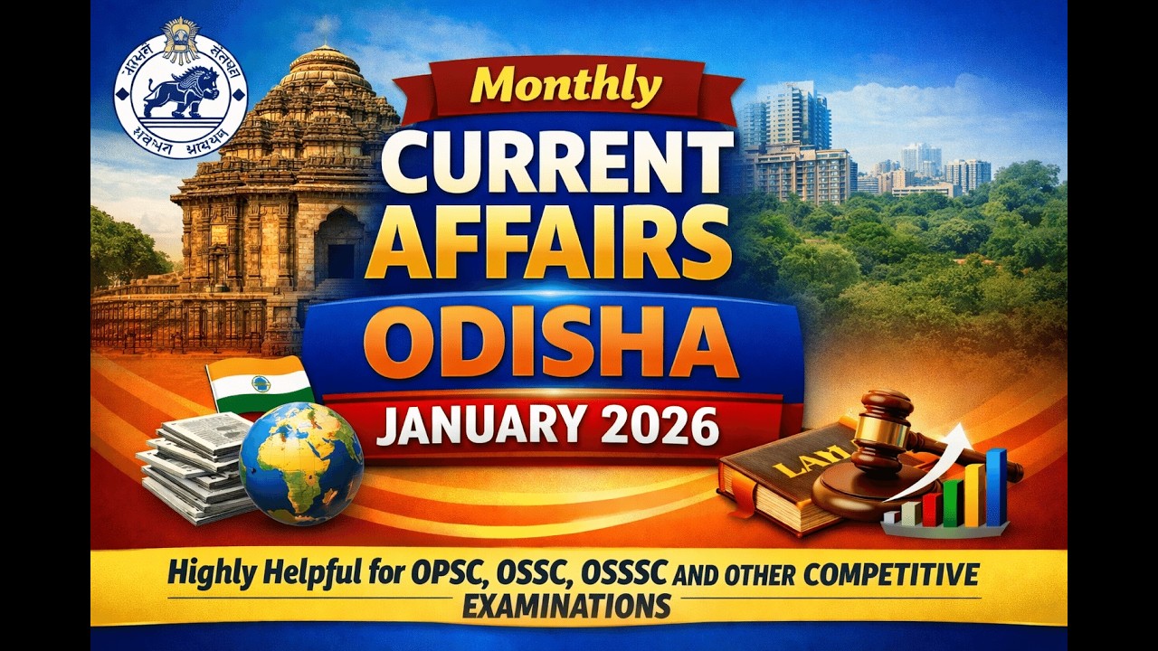 JANUARY MONTHLY CURRENT AFFAIRS 2026//ODISHA//