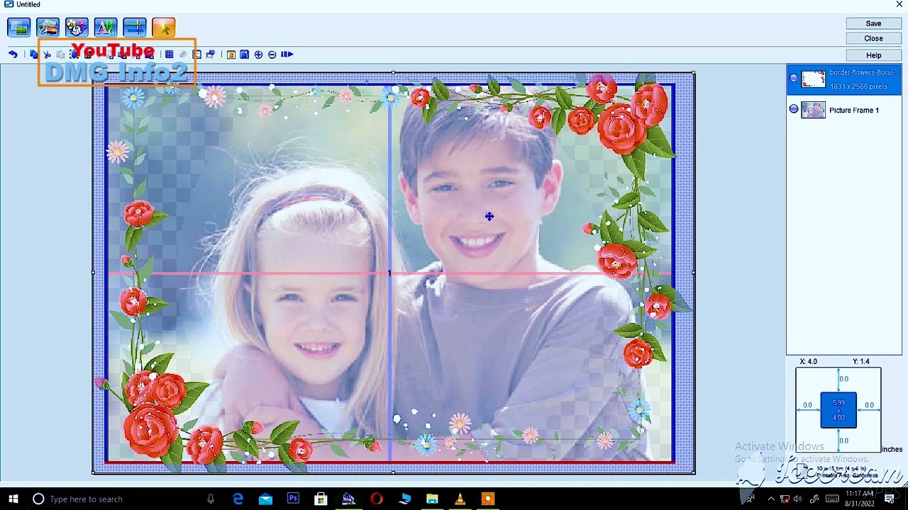 JINSI YA KUTENGENEZA | KUPAMBA PICHA NA FRAME ZA MAUA  KWENYE MASHINE YA EPSON
